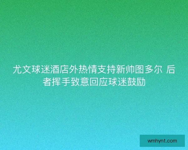 尤文球迷酒店外热情支持新帅图多尔 后者挥手致意回应球迷鼓励 尤文球迷酒店外热情支持新帅图多尔 后者挥手致意回应球迷鼓励
