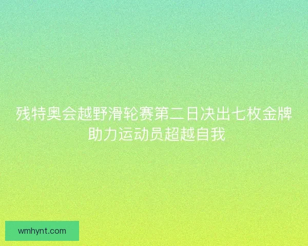 残特奥会越野滑轮赛第二日决出七枚金牌 助力运动员超越自我 残特奥会越野滑轮赛第二日决出七枚金牌 助力运动员超越自我